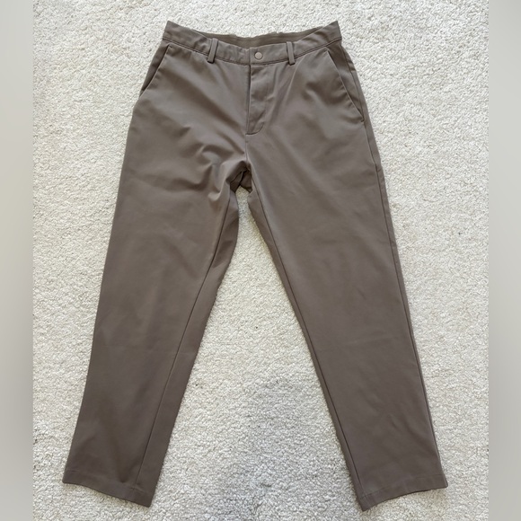 Men Uniqlo Ultra Stretch Ankle Length Pant Small Beige - Picture 1 of 6